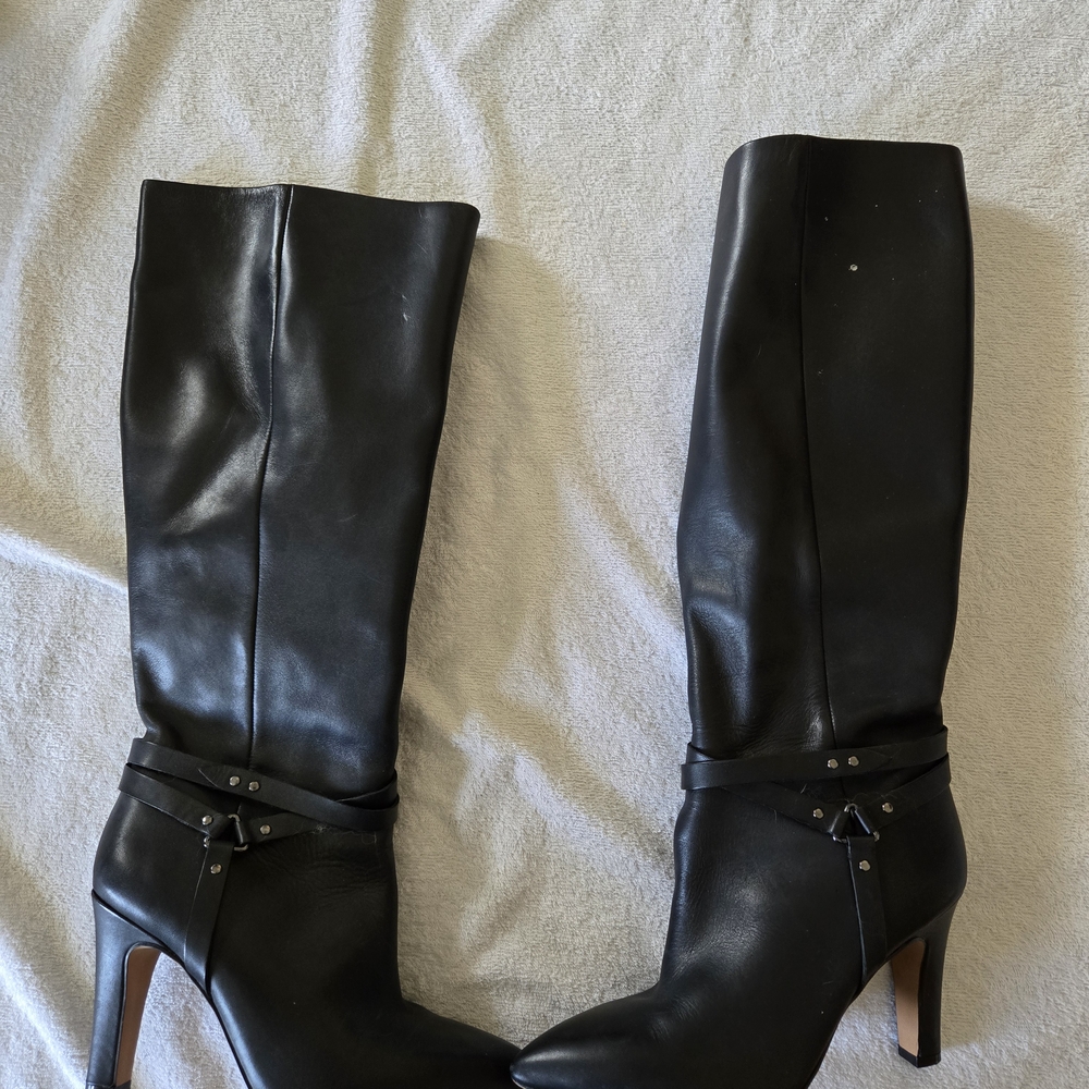 Vince Camuto Black Heeled Boots with Stiletto Heel